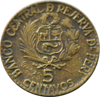 Peru 5 Centavos 1965