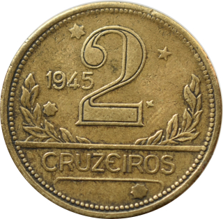 Brazília 2 Cruzeiros 1945