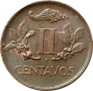 Kolumbia 2 Centavos 1950