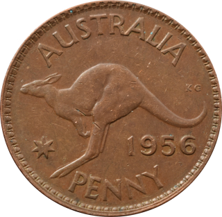 Austrália 1 Penny 1956