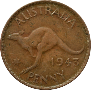 Austrália 1 Penny 1943