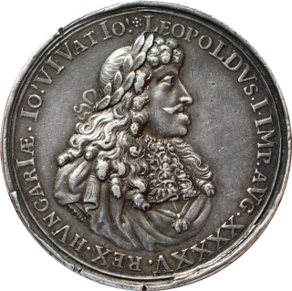 Leopold I. medaila 1686 RRR