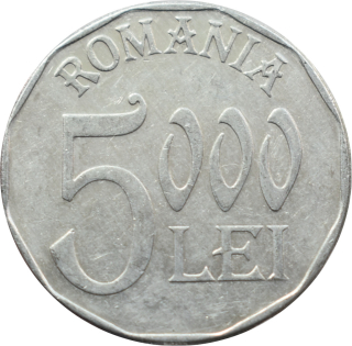 Rumunsko 5000 Lei 2003