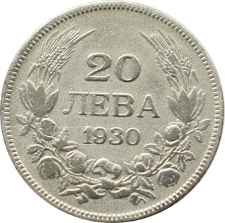 Bulharsko 20 Leva 1930