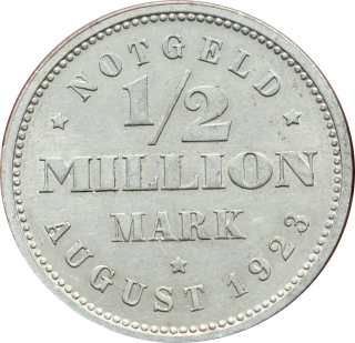 Hamburg 1/2 Million Mark 1923 J