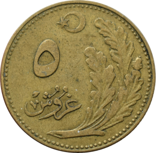 Turecko 5 Kurus 1925