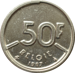 Belgicko 50 Francs 1987