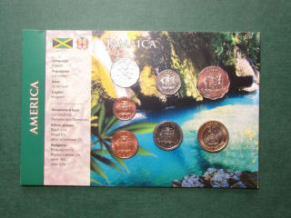 Jamajka sada mincí 1,10,25 Cents 1,5,10,20 Dollar