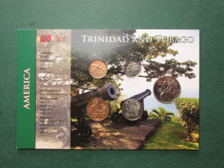 Trinidad a Tobago sada mincí 1,5,10,25,50 Cents