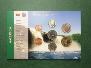 Venezuela sada mincí 1,5,10,12 1/2,25,50 Centimos 1 Bolivar