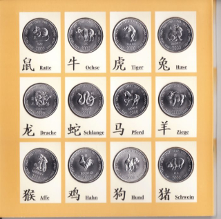 Somálsko sada mincí čínsky horoskop 2000