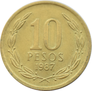 Čile 10 Pesos 1987
