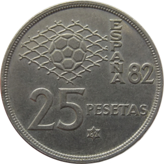 Španielsko 25 Pesetas 1980
