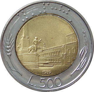 Taliansko 500 Lír 1989