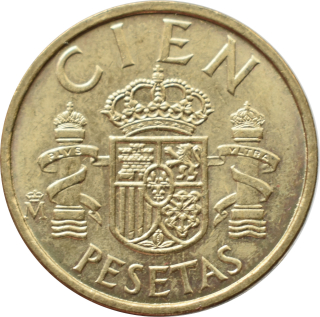 Španielsko 100 Pesetas 1986