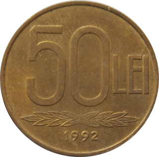 Rumunsko 50 Lei 1992