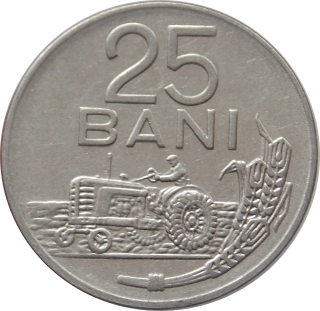 Rumunsko 25 Bani 1966