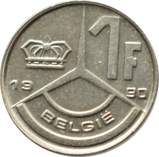 Belgicko 1 Frank 1990