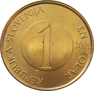 Slovinsko 1 Tolar 2001