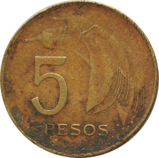 Uruguaj 5 Pesos 1968