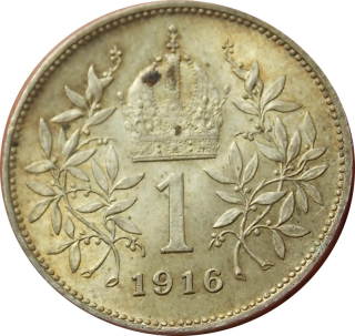 F.J. 1 Krone 1916 b.z.