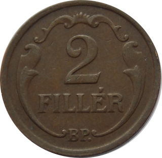 Maďarsko 2 Fillér 1927 
