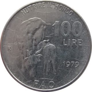 Taliansko 100 Lír 1979 FAO