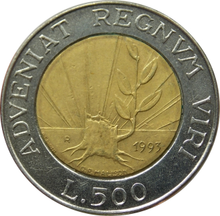 San Maríno 500 Lira 1993