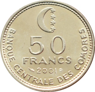 Komory 50 Francs 2001