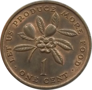 Jamajka 1 Cent 1973 FAO