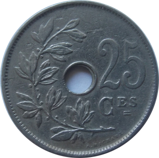 Belgicko 25 Centimes 1923