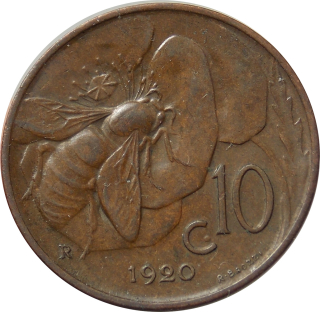 Taliansko 10 Centesimi 1920
