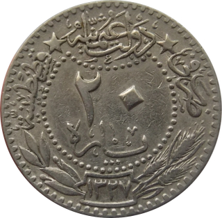 Turecko 20 Para 1909