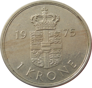 Dánsko 1 Krone 1975
