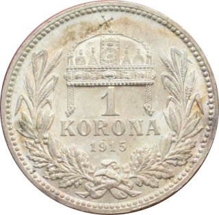 F.J. 1 korona 1915 K.B