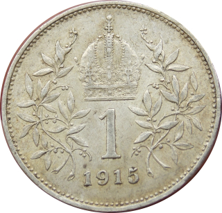 F.J. 1 Krone 1915 b.z.
