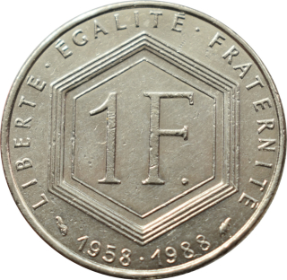 Francúzsko 1 Franc 1988