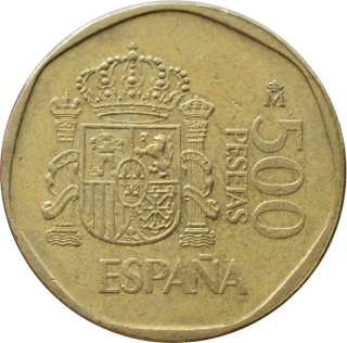 Španielsko 500 Pesetas 1989