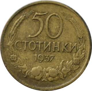 Bulharsko 50 Stotinki 1937