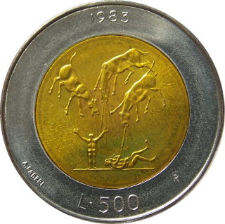 San Maríno 500 Lira 1983