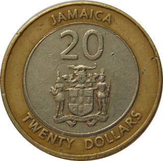 Jamajka 20 Dollars 2000