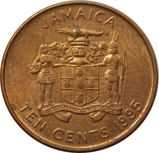 Jamajka 10 Cents 1995