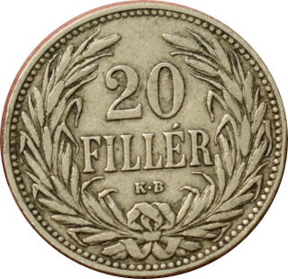 F.J. 20 Fillér 1908 K.B.