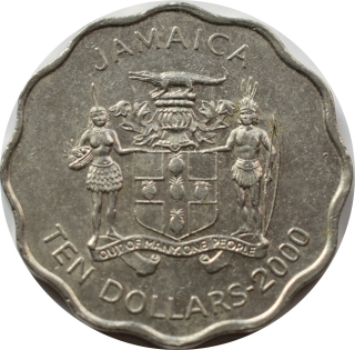 Jamajka 10 Dollars 2000