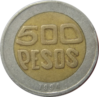 Kolumbia 500 Pesos 1994