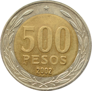 Čile 500 Pesos 2002