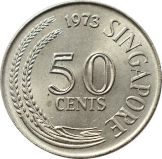 Singapur 50 Cents 1973