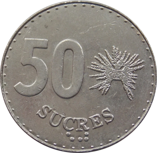 Ekvádor 50 Sucres 1988