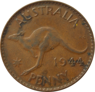 Austrália 1 Penny 1944