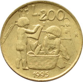 San Maríno 200 Lira 1995